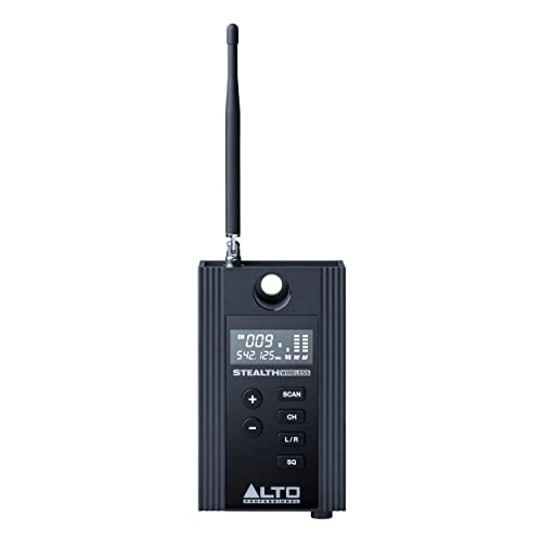 ALTO Stealth Wireless MKII UHF Stereo Wireless Audio System for Active Speakers with Transmitter and 2 Receivers, 2 XLR Ins, Expandable