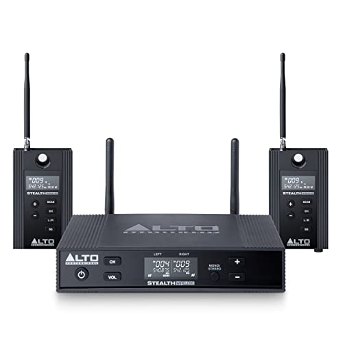 ALTO Stealth Wireless MKII UHF Stereo Wireless Audio System for Active Speakers with Transmitter and 2 Receivers, 2 XLR Ins, Expandable
