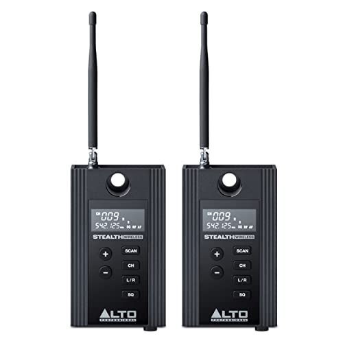 ALTO Stealth Wireless MKII UHF Stereo Wireless Audio System for Active Speakers with Transmitter and 2 Receivers, 2 XLR Ins, Expandable