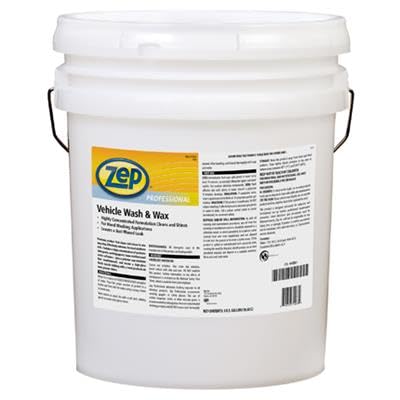 Zep Vehicle Wash and Wax - 5 Gallon (1 Bucket) 1041582 - Leaves A Waxed, Shiny, Like New Surface