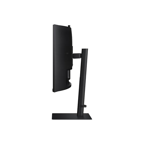SAMSUNG 34-Inch ViewFinity S65VC Series Ultra-WQHD Curved Computer Monitor, 100Hz, AMD FreeSync, HDR10, USB-C, Built-in Speaker, Camera, KVM Switch, Eye Care, Eco-Packaging, LS34C650VANXGO, Black