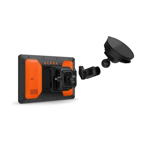 Garmin Alpha XL Conkey's Bundle 10" GPS Hunting System - Tracks 20 Dogs at a time,Stores up to 250 Dogs, Navigation, Cupholder Mount, Bolt-On Adapter & Suction Cup Included