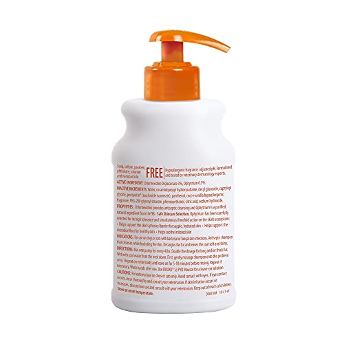 Douxo S3 Pyo Shampoo, Contains 3% Chlorhexidine & 0.5% Ophytrium, Antiseptic & Hydrating, For Bacterial or Yeast Skin Infections, For Dogs and Cats, 6.7 fl. oz. (200mL)