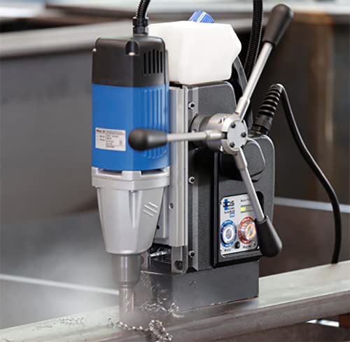 C.S. Unitec | AutoMAB 350 | Portable Magnetic Drill Press w/Automatic Feed & Reverse | Drills up to 1-1/2" Diameter and up to 6" Depth of Cut | 1050 Watts | 460 RPM