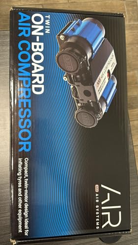 ARB CKMTA12 '12V' On-Board Twin High Performance Air Compressor, Ideal for Air Lockers Locking Differentials, Tire Inflator, Air Horn, Air Tools and Pneumatic Tools.