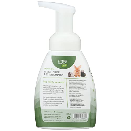 Citrus Magic Pet Rinse-Free Pet Shampoo, 8-Fluid Ounce