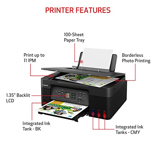 Canon MegaTank G3270 All-in-One Wireless Inkjet Printer. for Home Use, Print, Scan and Copy
