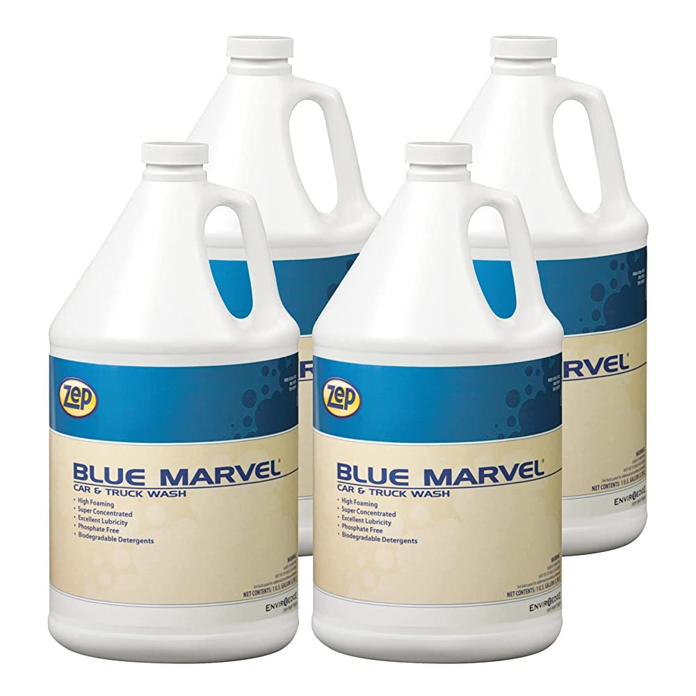 Zep Blue Marvel Car and Truck Wash - 1 Gallon (Case of 4) - 35624