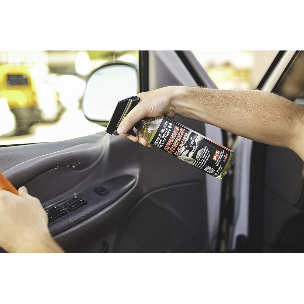P & S PROFESSIONAL DETAIL PRODUCTS - Xpress Interior Cleaner, All-In-One Solution Safely Removes Traffic Marks, Dirt, Grease, Oil; Works on Leather, Vinyl, Plastic; Fresh Scent - 5 Gallon