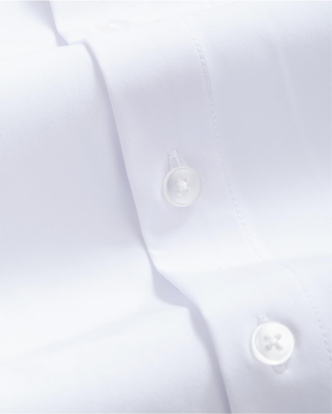 &COLLAR Slim Fit Long Sleeve Performance Men's Dress Shirt White M