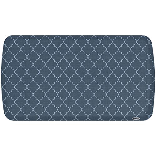 GelPro Elite Premier Anti-Fatigue Kitchen Comfort Floor Mat, 20x36, Trellis Deep Sea Stain Resistant Surface with Therapeutic Gel and Energy-Return Foam for Health & Wellness