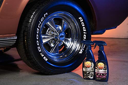 303 Products Wheel and Tire Cleaner - Cleans Both Wheels and Tires Effectively - Tough on Brake Dust - Removes Tire Browning - Foaming Formula, 16 fl. oz. (30590) Packaging May Vary
