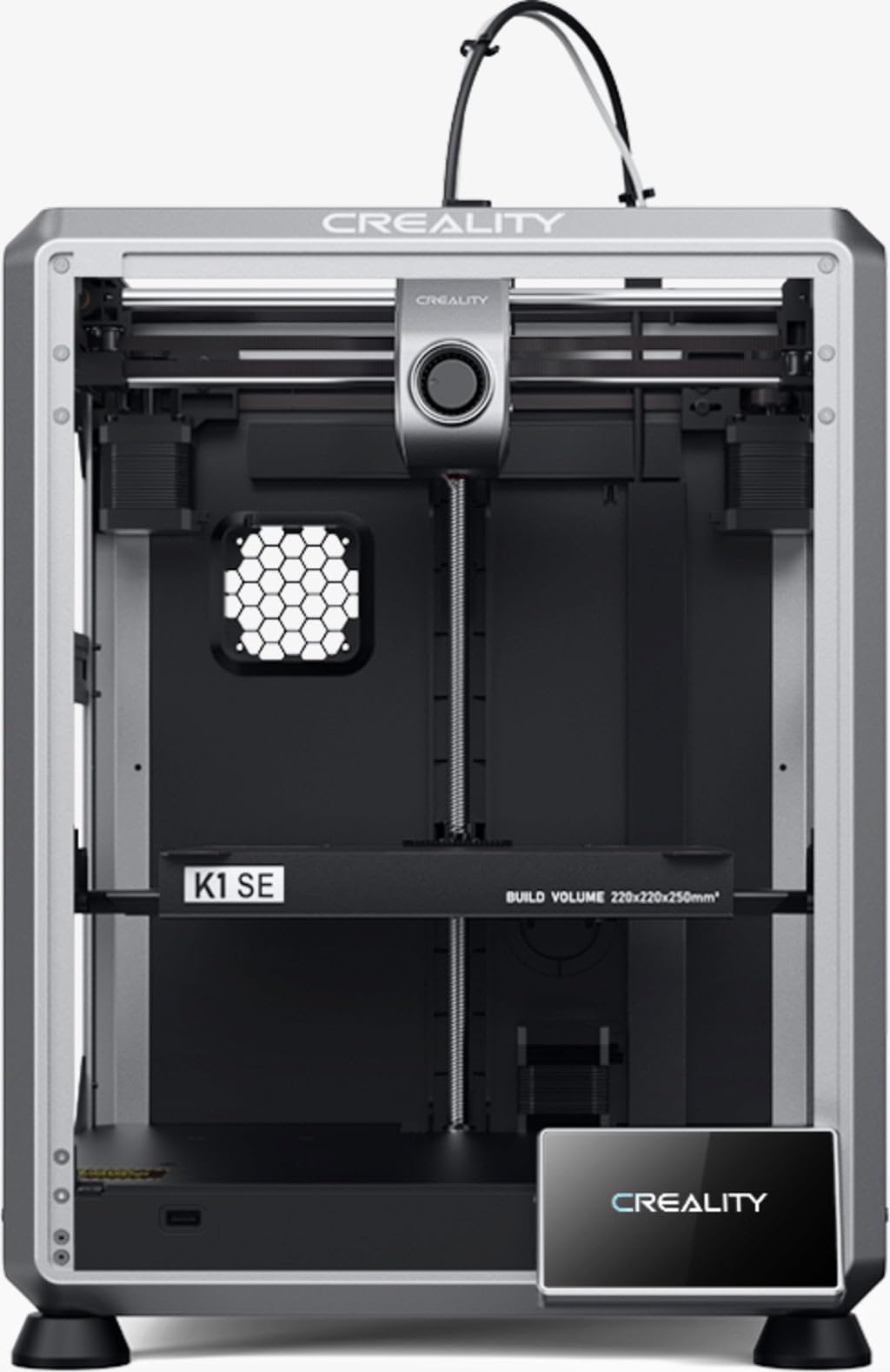 Creality K1 SE 3D Printer 600mm/s CoreXY High-Speed Printing Auto Leveling One-Tap Calibration Direct Drive Extruder 300°C Tri-Metal Quick-Swap Nozzle Rigid Aluminum Frame 2025 Model