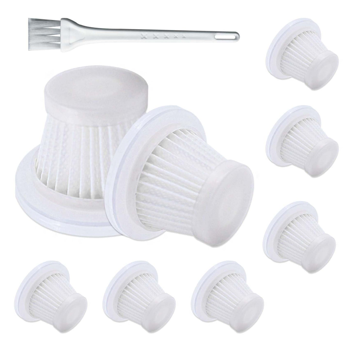 8 Pack lt-117c Multifunction Vacuum Cleaner Filter Replacement Compatible with KMM Handheld Car Vacuum Cleaner Filters, Model LT-117C, Washable Hepa Filter for Car, Home, Office, Pet