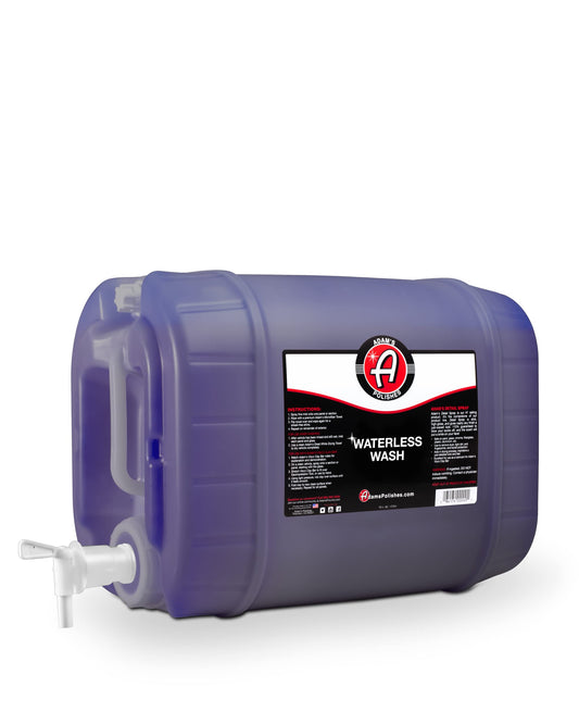 Adam's Polishes Waterless Wash (5 Gallon) Cleaning, Wash, Spray for Car Detailing, Safe Ultra Slick Lubricating Formula for Car, Boat, Motorcycle, RV -No Garden Hose, Wash Soap, or Foam Cannon Needed