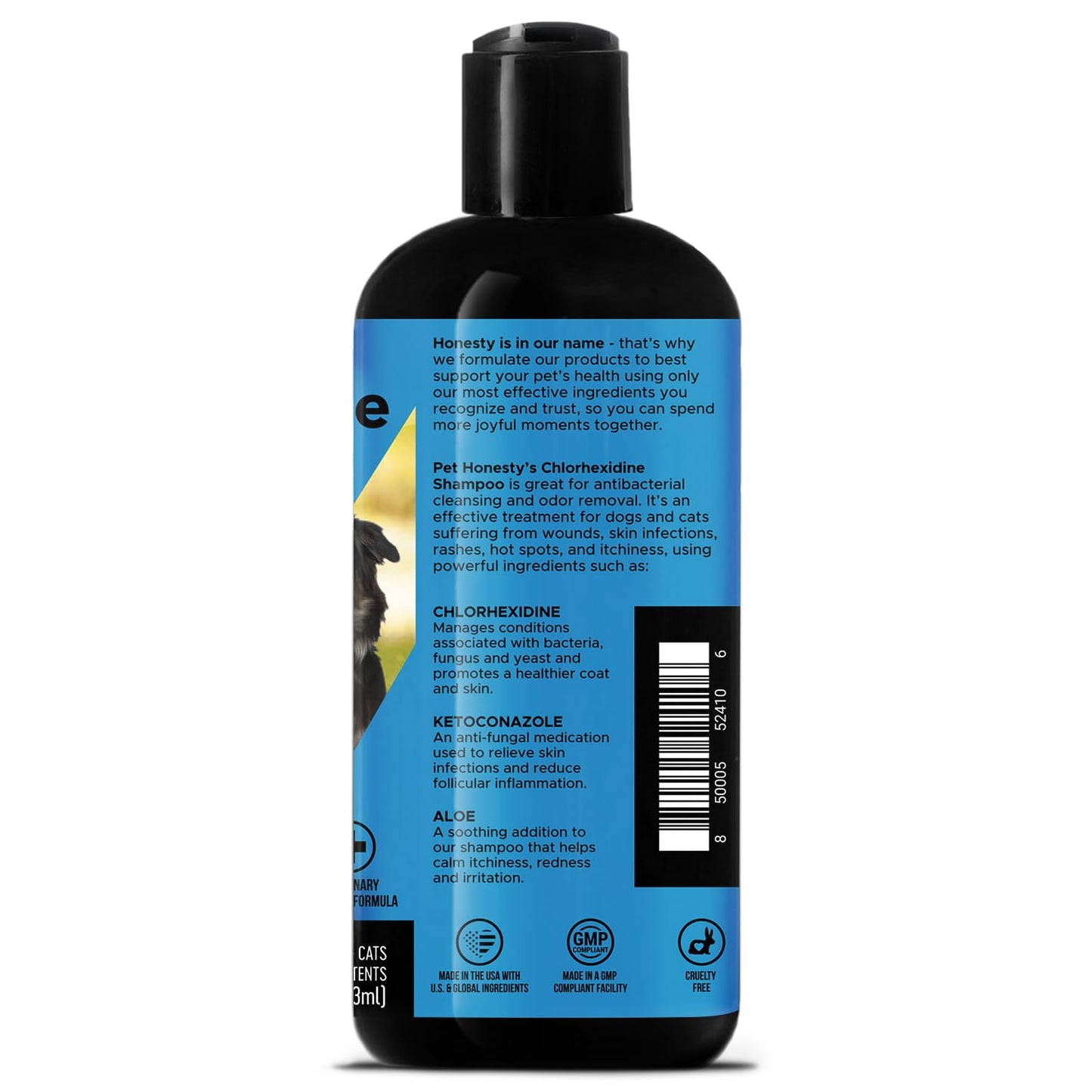 Chlorhexidine Cat & Dog Seasonal Itch Relief Shampoo, for Allergies, Itching, Skin and Coat Supplement, Helps Shedding, Hot Spots, Deodorizing Dog Shampoo & Grooming Supplies,16oz