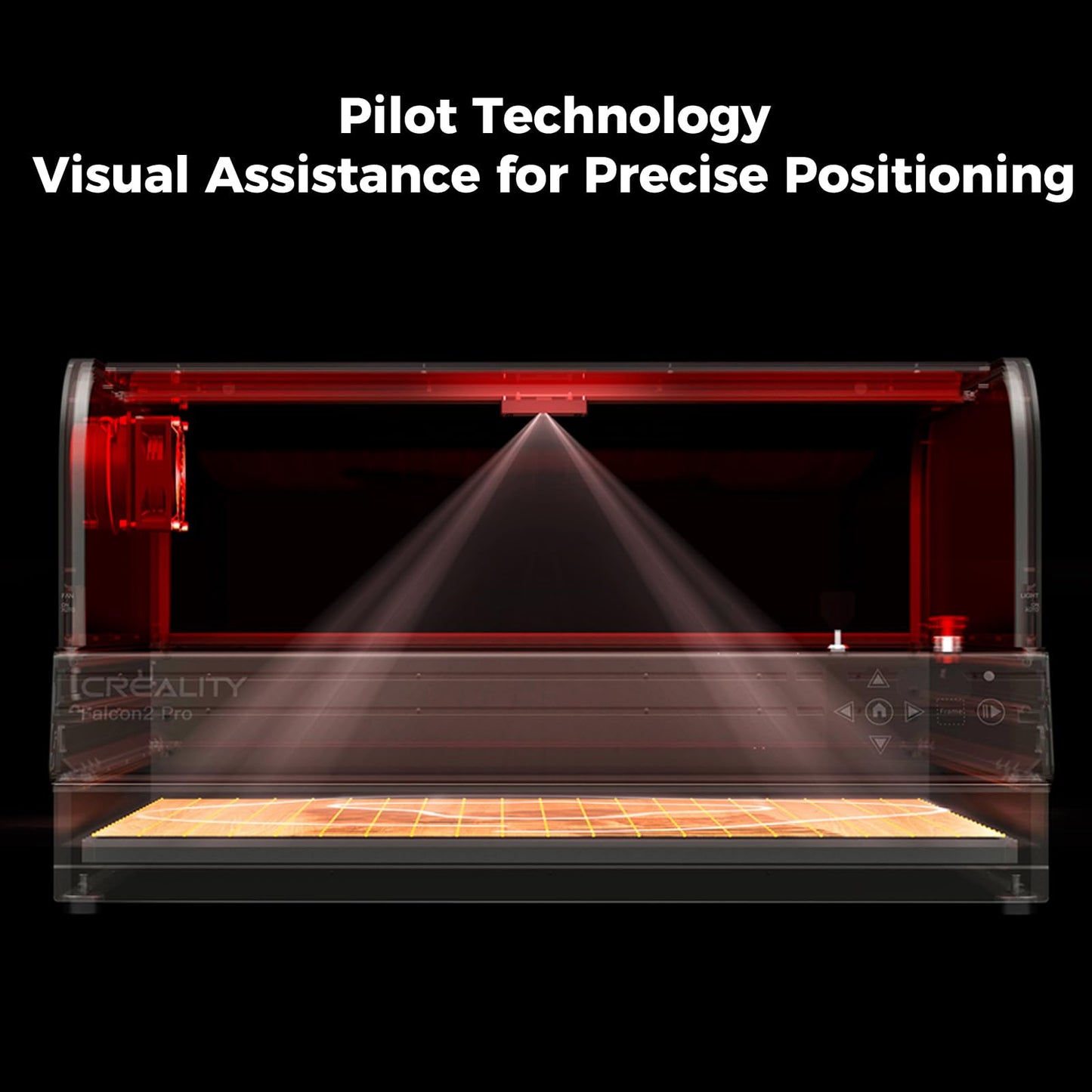 Creality Falcon2 Pro 22W Laser Engraver-Desktop Diode 120W Output with Integrated Enclosure, Camera&Air Assist for Batch Process, 500mm/s, Laser Cutter and Engraver Machine for Wood/Acrylic/Metal