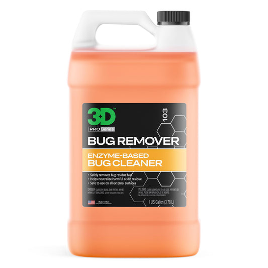 3D Bug Remover - All Purpose Exterior Cleaner & Degreaser to Wipe Away Bugs on Plastic, Rubber, Metal, Chrome, Aluminum, Windows & Mirrors, Suitable for use on Car Paint, Wax & Clear Coat (Gallon)