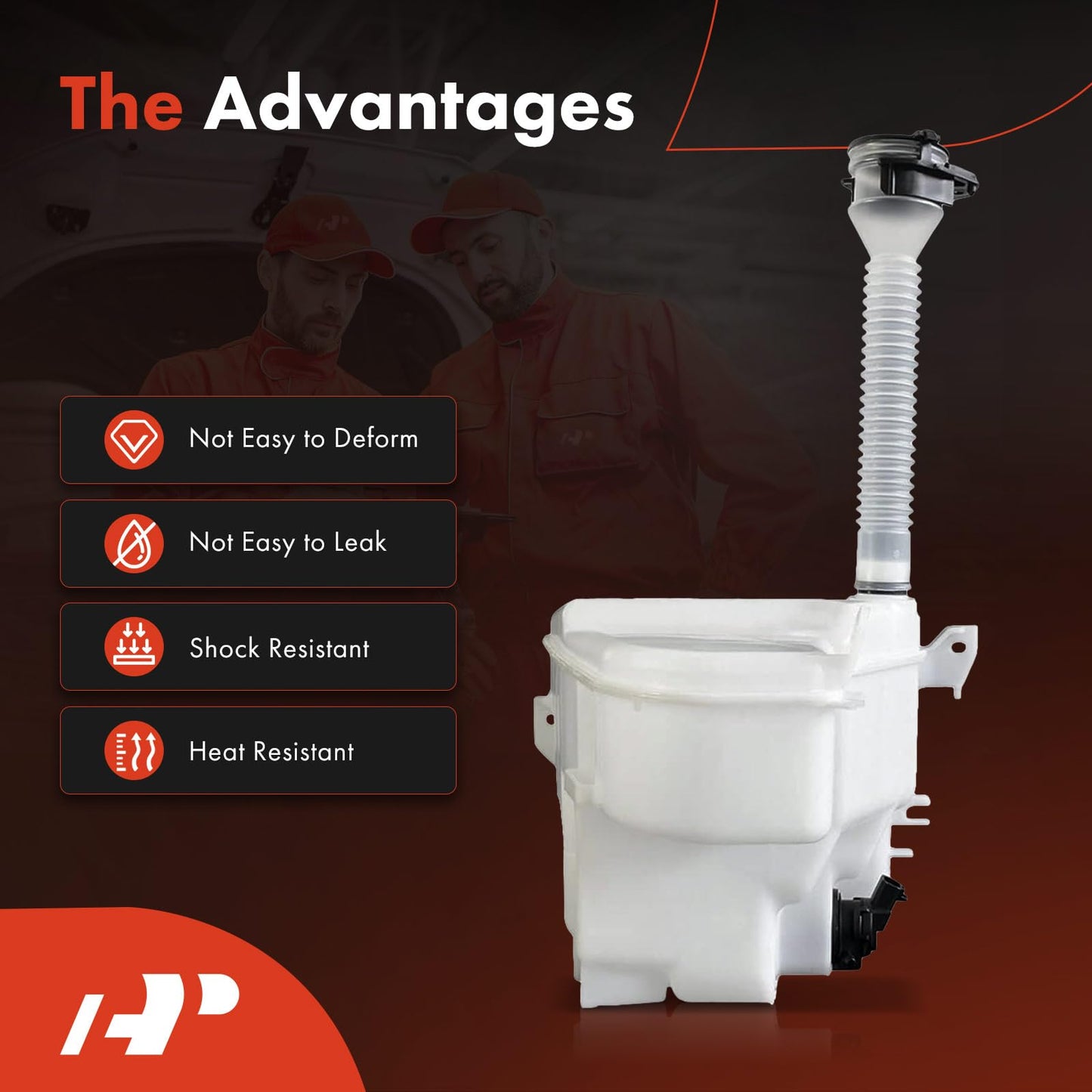 A-Premium Windshield Washer Fluid Reservoir Tank Assembly Compatible with Lexus IS F 2008-2014, IS250, IS350, GS300, GS350, GS450h, GS430, GS460 - with Cap & Pump & Sensor & Filler Neck