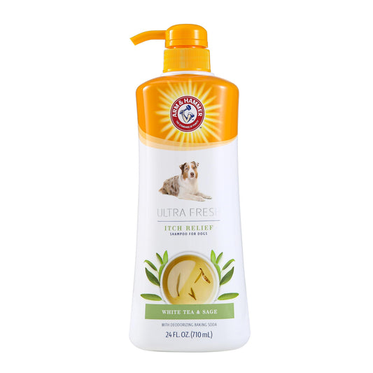Arm & Hammer for Pets Ultra Fresh Itch Relief Shampoo With Oatmeal & Aloe Value Size With Pump 24oz | Great Smelling Dog Grooming Supplies, Bathing Supplies, Wash, Puppy Shampoo, Pet Shampoo