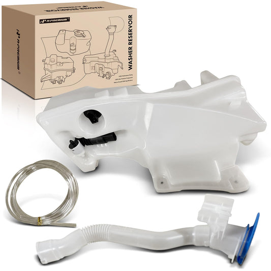 A-Premium Windshield Washer Reservoir Tank Assembly Compatible with Volkswagen Atlas 2018-2023, Atlas Cross Sport 2020-2023 - with Cap & Washer Pump & Fluid Level Sensor