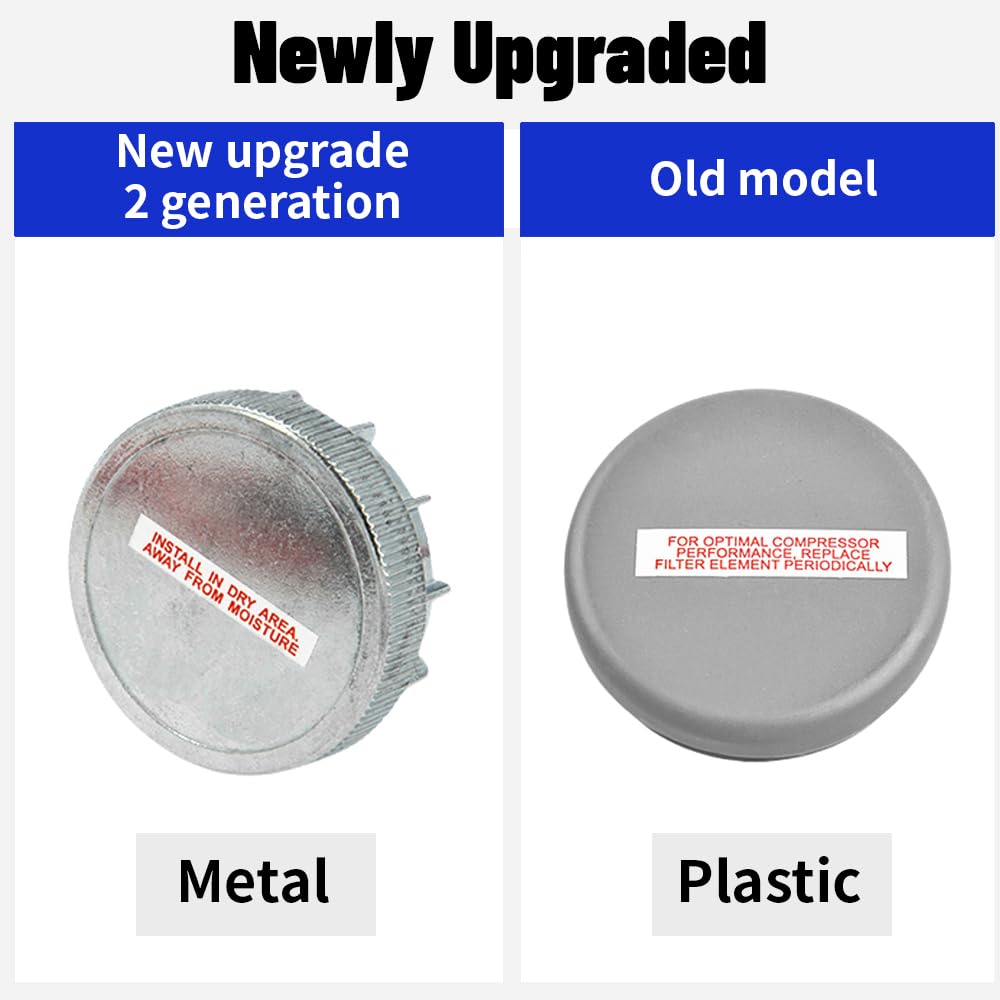 ZHSYMX 200PSI 3/8 NPT Heavy Duty Air Train Horn/Air Ride Suspension Compressor for Train/Truck/Car 12V Black Dual