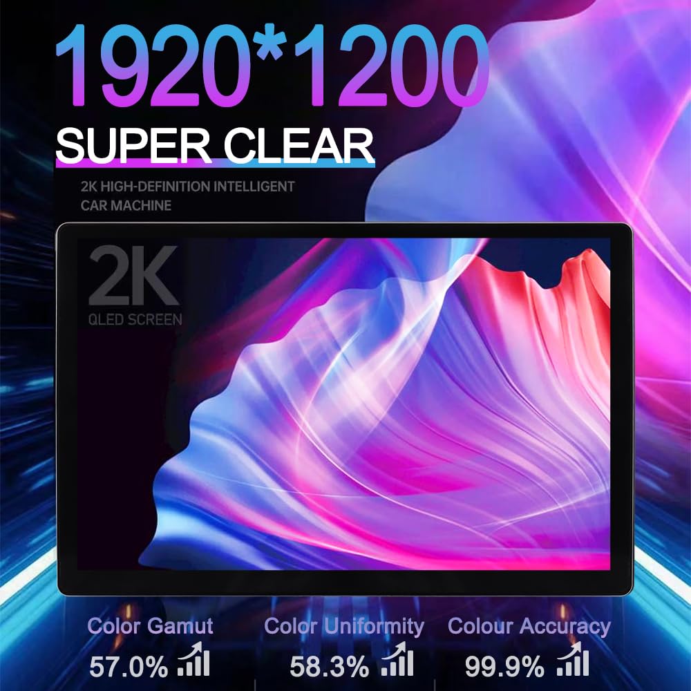 ASURE 13.1 inch Car Stereo Radio for Toyota Tundra 2014-2019 with Wireless Carplay,Android Auto,8Core 4G+64G Android GPS Navigation Unit,SWC,DSP,Bluetooth,HD Touchscreen,Backup Camera