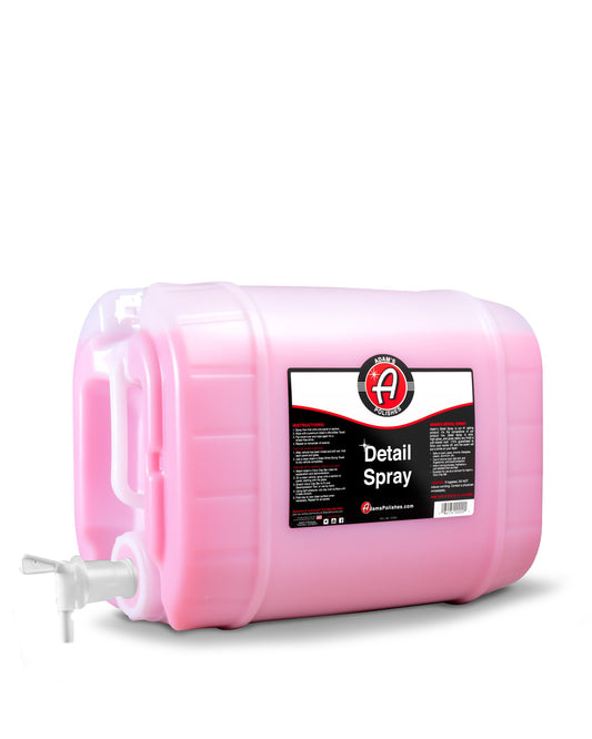 Adam's Detail Spray 5 Gallon - Quick Waterless Detailer Spray for Car Detailing | Polisher Clay Bar & Car Wax Boosting Tech | Add Shine Gloss Depth Paint | Car Wash Kit & Dust Remover