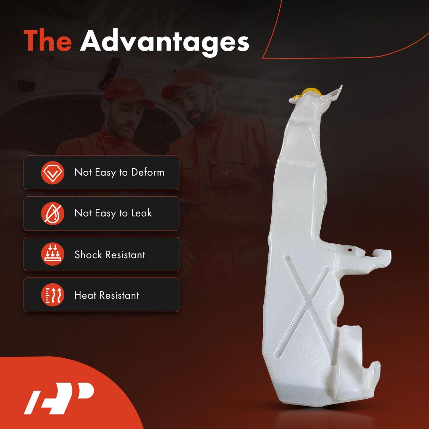 A-Premium Windshield Washer Reservoir Tank Assembly Compatible with Jeep WK2 Series Grand Cherokee 2011-2022 - with Cap & Washer Pump & Fluid Level Sensor