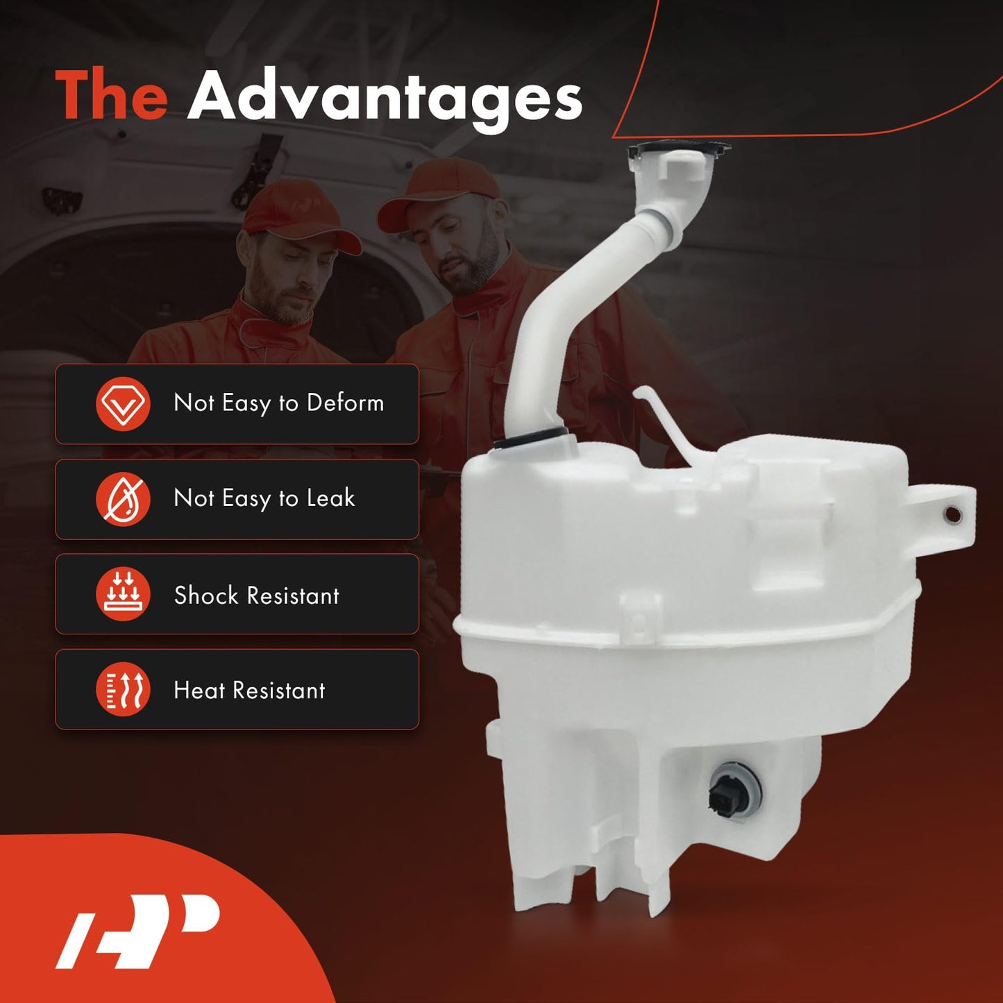 A-Premium Windshield Washer Reservoir Compatible with Select Toyota & Lexus Models - Camry 2018-2022, Avalon 2019-2021, ES350 2019-2022, with (Washer Pump/Filler Neck/Cap/Hose/Fluid Level Sensor)