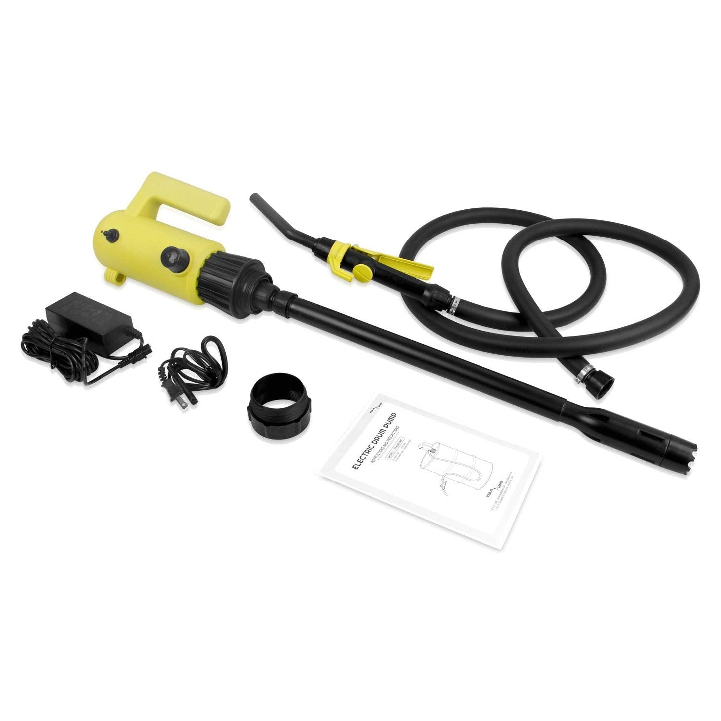 TERA PUMP Telescopic (22.6-34 inch) Liquid Transfer Pump, 55 Gallon Drum Plug-in Electric Pump (4.2 Gal/Min) for Diesel Gasoline Kerosene DEF AdBlue Antifreeze Windshield (Washer Fluid) Detergent