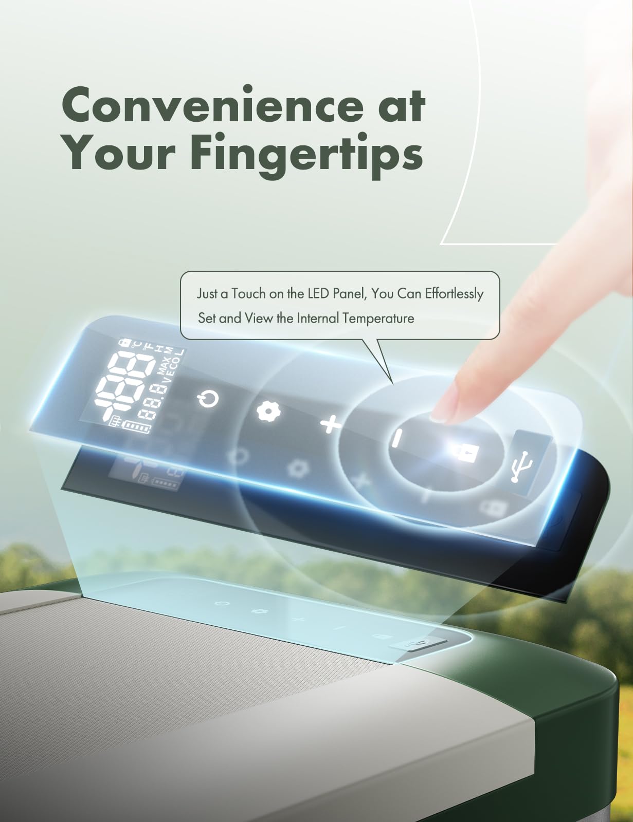 A-Premium 12 Volt Refrigerator 28QT/26.1L Portable Car Fridge Cooler, -4°F~68°F Portable Freezer Fast Cooling with 12/24V DC & 110/240V AC for Camping RV Roadtrips Truck Outdoor and Home Party Use