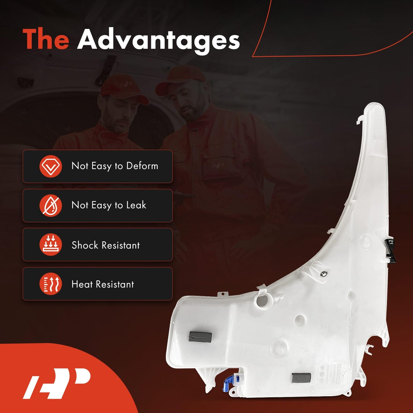 A-Premium Windshield Washer Reservoir Compatible with Select BMW Model -323i, 325i, 328i, 335i, 335d, 335i xDrive, 328xi, 128i, with (Washer Pump/Cap/Fluid Level Sensor/Filler Neck/Hose/Bracket)