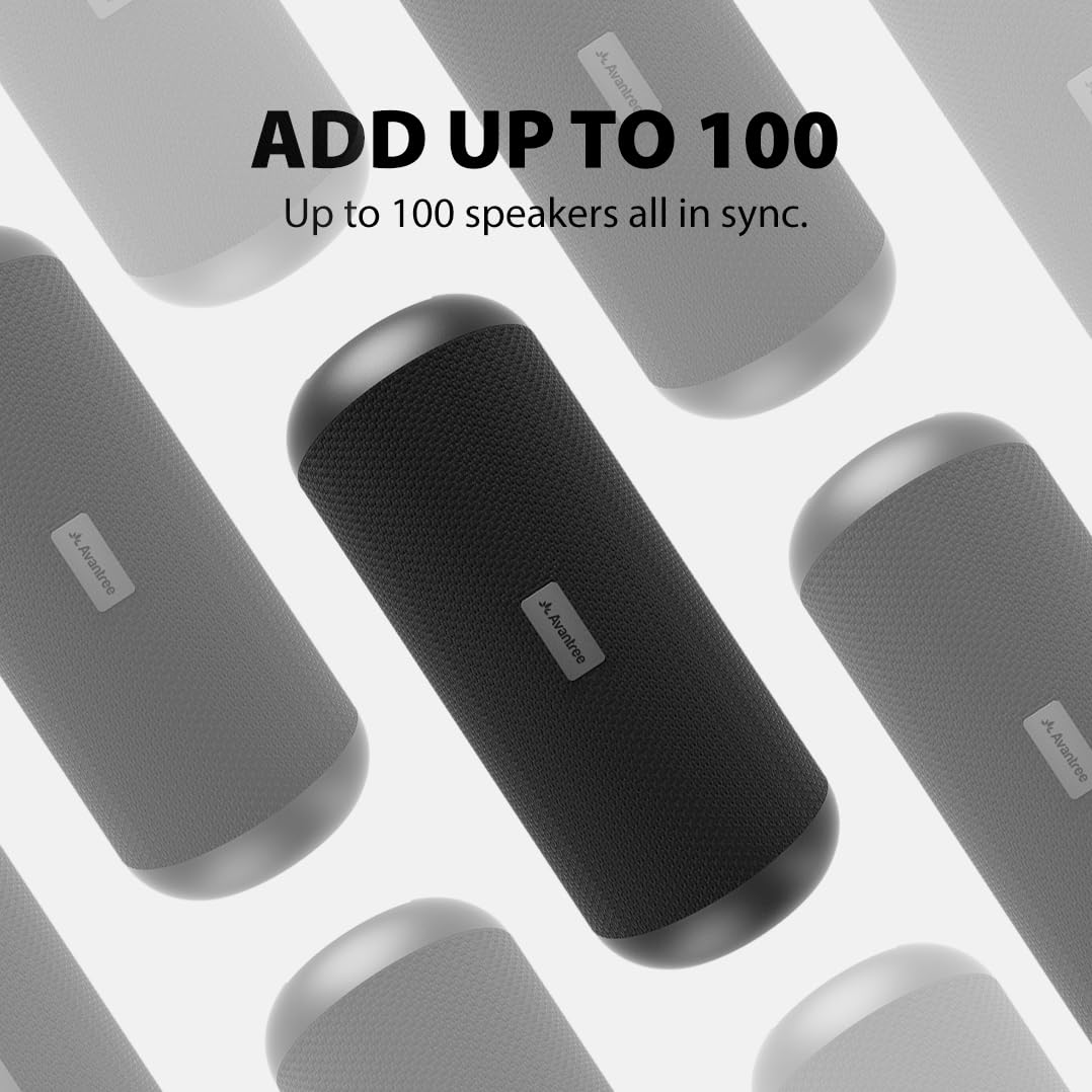 Avantree Harmony 2 - Multi-Room Wireless Speaker System with Bluetooth & Wired Inputs, Easy to Set Up, Expandable, Low-Latency Sync for Home, Church, Classroom & Small Indoor Events