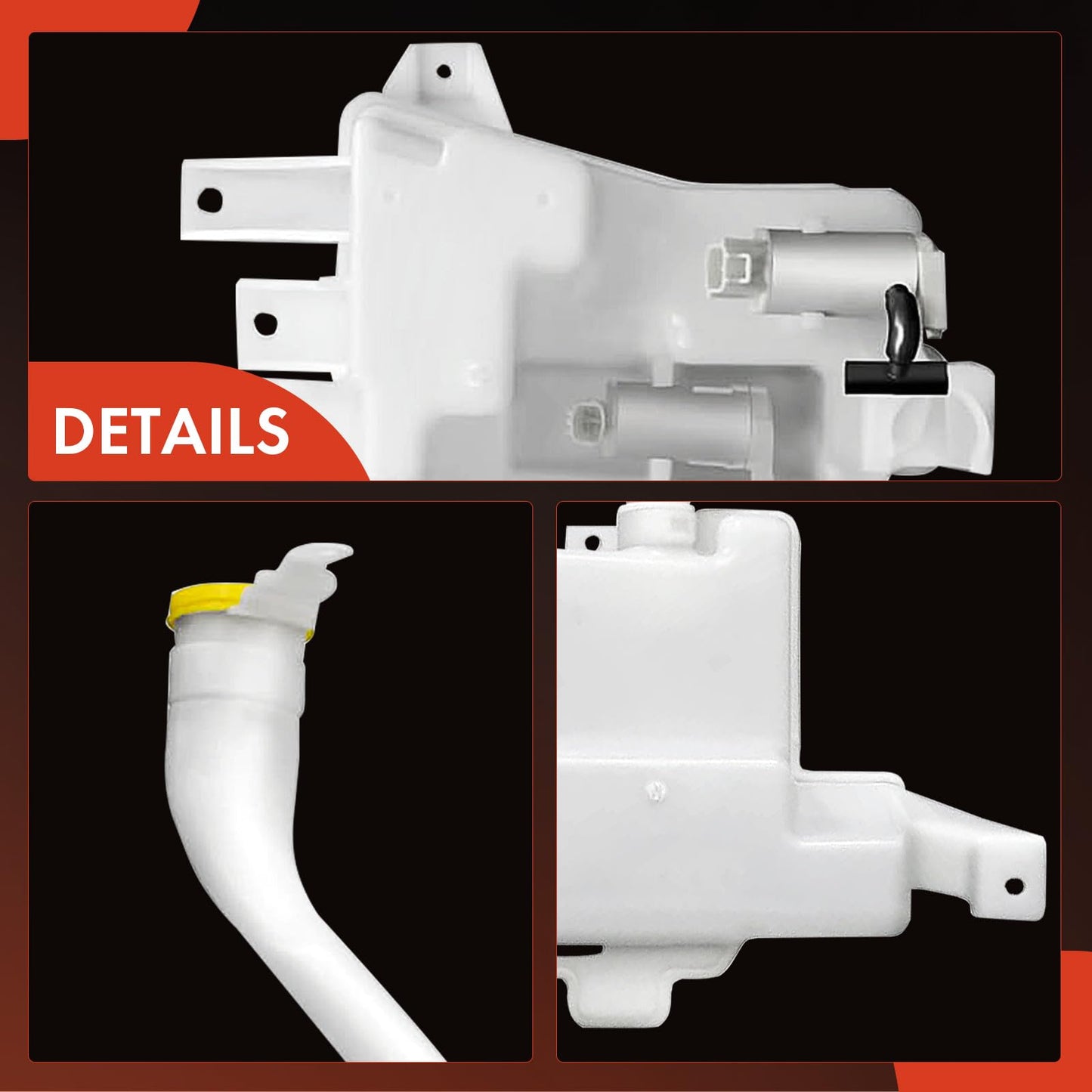 A-Premium Windshield Washer Fluid Reservoir Tank Assembly Compatible with Subaru Impreza 2014-2017, Crosstrek 2016-2017, XV Crosstrek 2014-2015 - with Pump & Cap & Sensor, Replace Part 86631FJ420