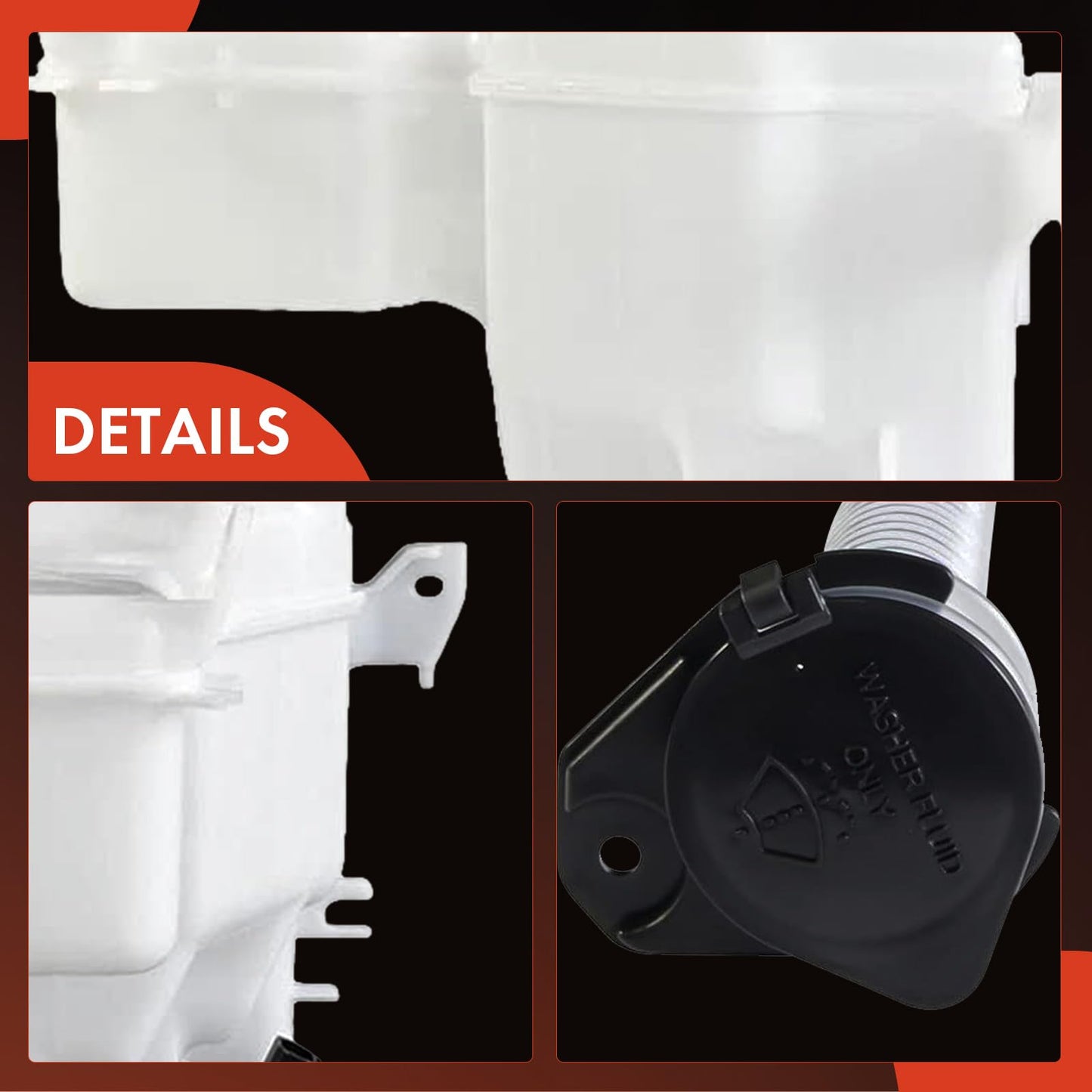 A-Premium Windshield Washer Fluid Reservoir Tank Assembly Compatible with Lexus IS F 2008-2014, IS250, IS350, GS300, GS350, GS450h, GS430, GS460 - with Cap & Pump & Sensor & Filler Neck