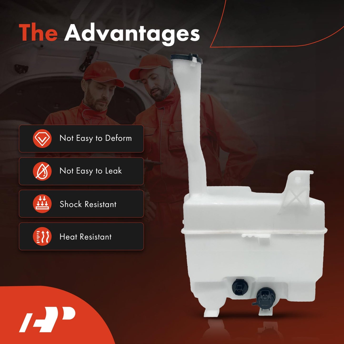 A-Premium Windshield Washer Reservoir Compatible with Select Toyota & Lexus Models - Camry 2012-2017, Avalon 2013-2018, ES350, with (Washer Pump/Cap/Hose/Filler Neck/Bracket/Fluid Level Sensor)