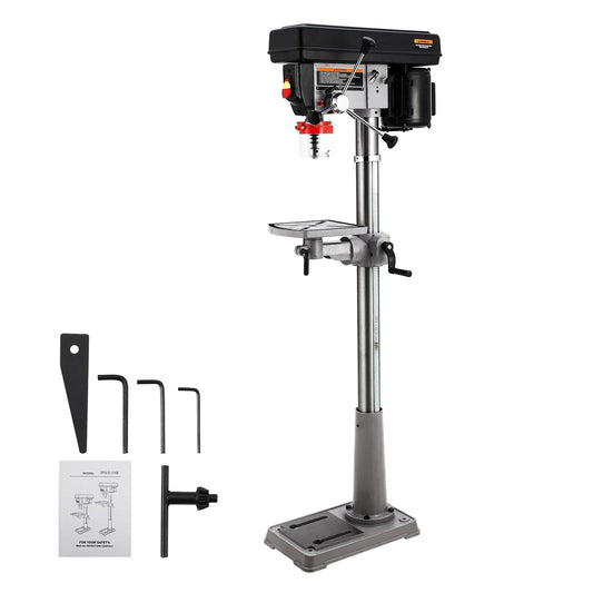 13" Powerful Floor Drill Press, 7.5A Motor, 288-3084 RPM Variable Speed, Chuck Capacity 5/8", Excellent Heat Dissipation, Precise Drilling, Cast Iron Bench Drill Press