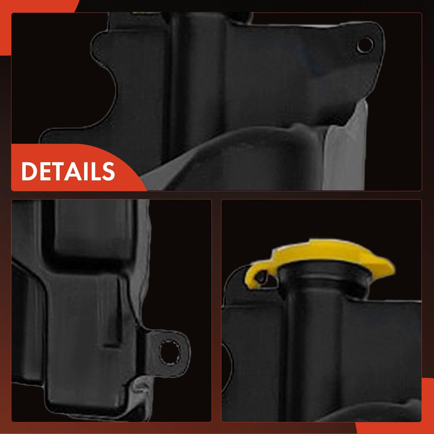 A-Premium Windshield Washer Reservoir Compatible with Select Dodge & Ram Models - 1500 2500 3500 2011-2018, Ram 1500 2500, with Cap/Washer Pump/Hose/Fluid Level Sensor/Bracket