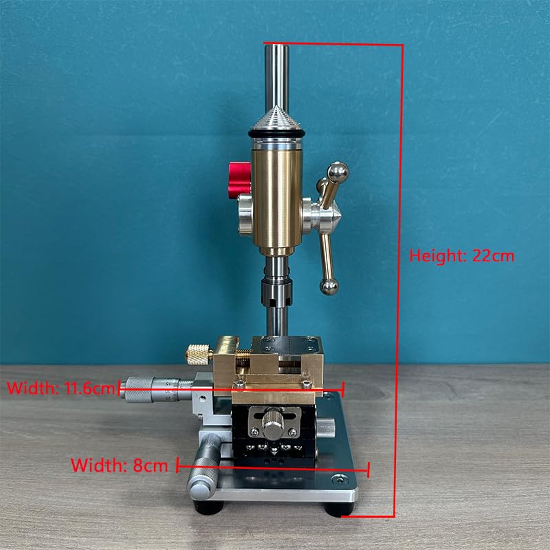 Mini Drill press, Precision Benchtop Drill Press, Watchmaker Tools Multifunction Precision Bench Crown Punch Remove Broken Screws from Movement Plate
