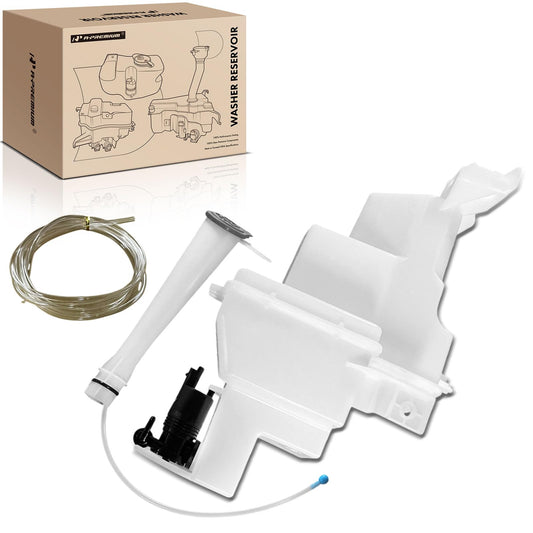 A-Premium Windshield Washer Reservoir Tank Assembly Compatible with Nissan Rogue 2021 2022 2023 - with Cap & Washer Pump & Filler Neck