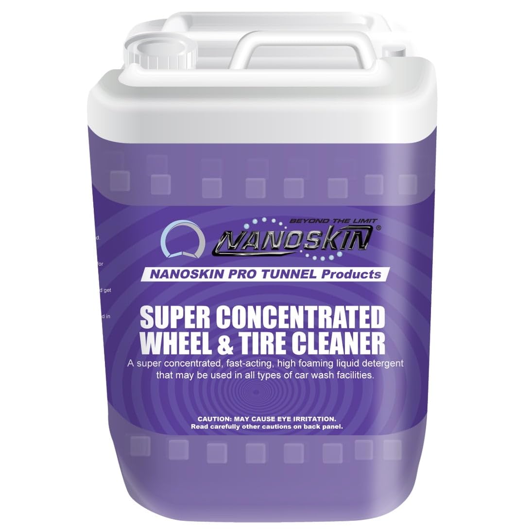 Nanoskin Super Concentrated Wheel & Tire Cleaner – 5 Gallons, 40:1 Dilution, High-Foaming Detergent for Car Wash Tunnels, Automatic Wash Systems, and Foam Cannons