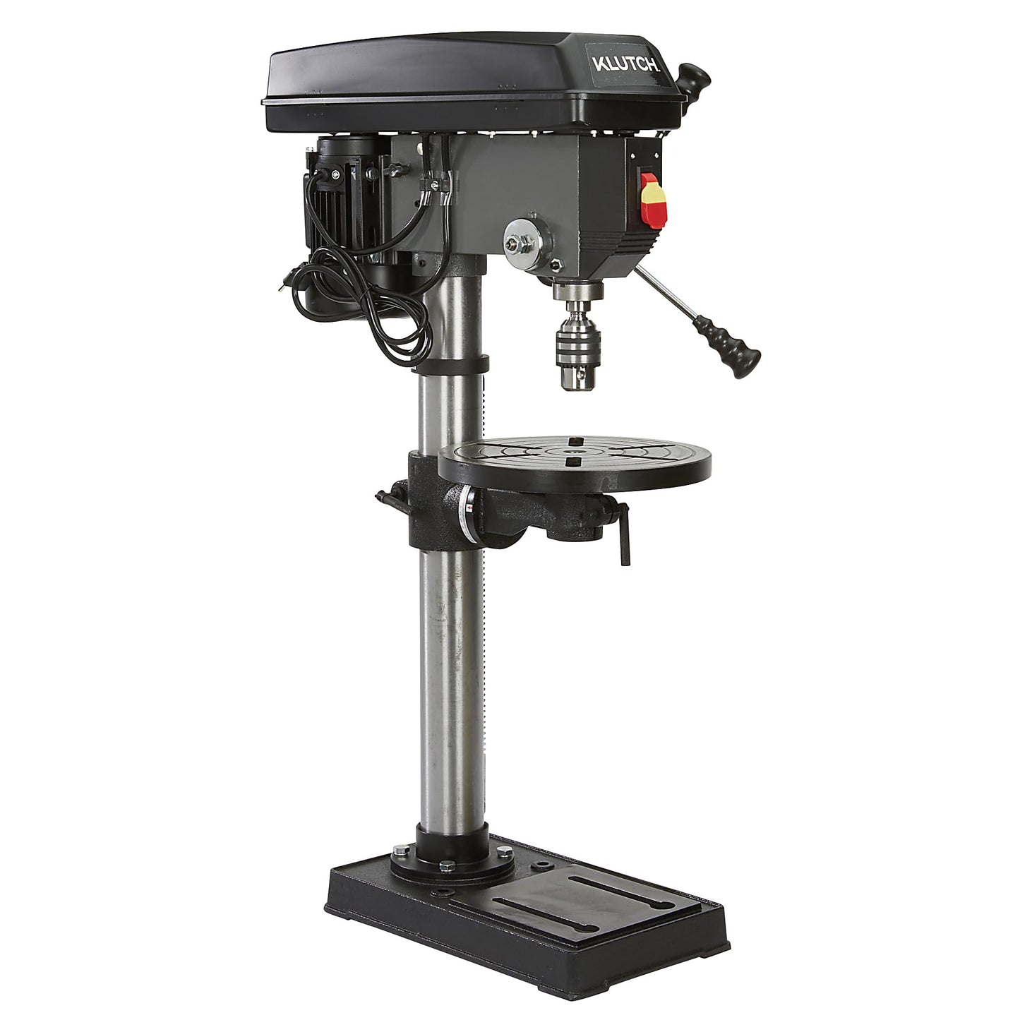 Klutch 13in. Benchtop Drill Press, 3/4 HP, 120 Volts, 5/8in. Chuck w/1in. Drilling Capacity, 45° Table Tilt