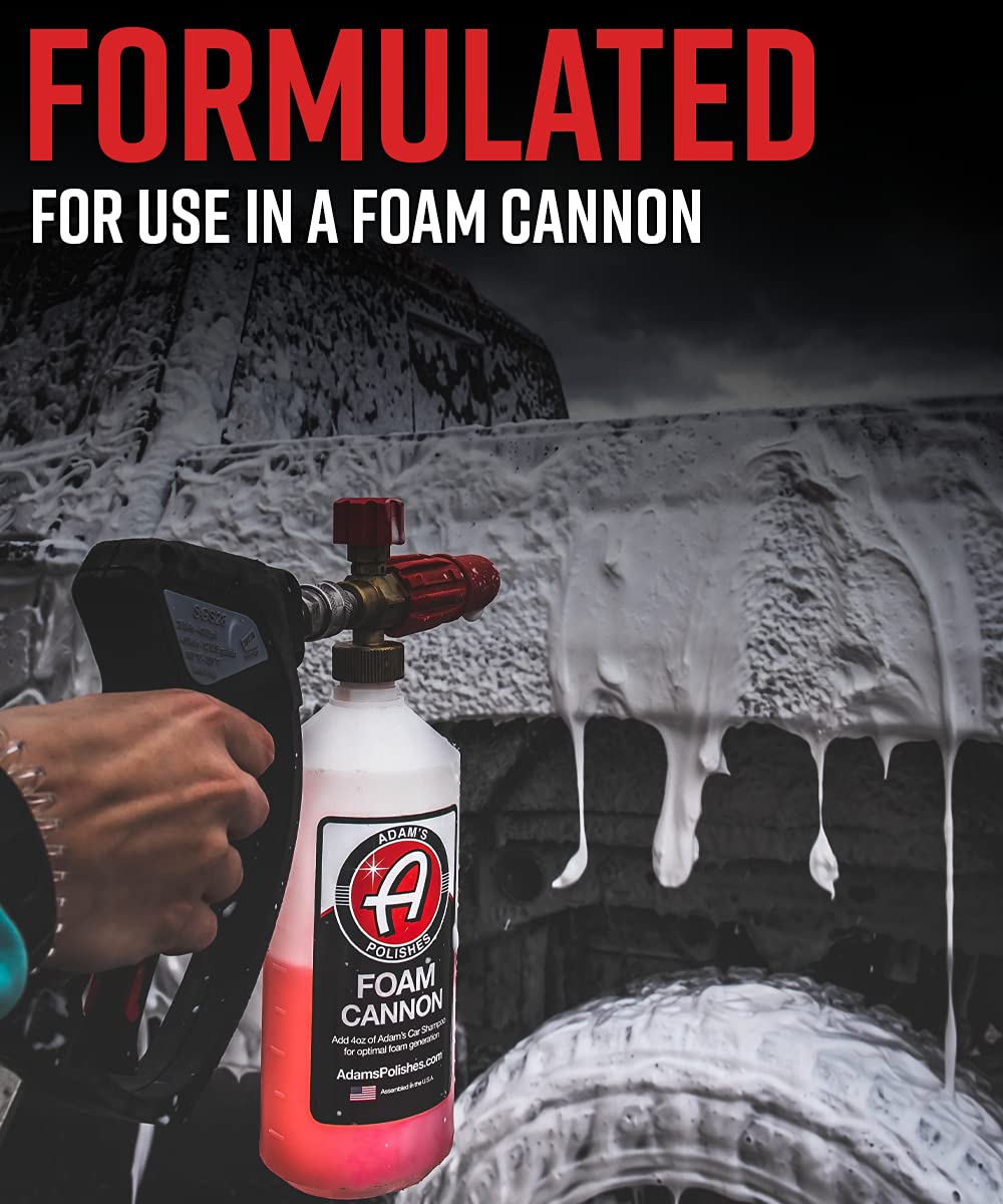 Adam's Polishes Mega Foam Car Washing Bundle - pH Best Car Wash Soap For Foam Cannon, Pressure Washer or Foam Gun | Concentrated Detailing & Cleaning Detergent | Won't Strip Wax or Ceramic Coating