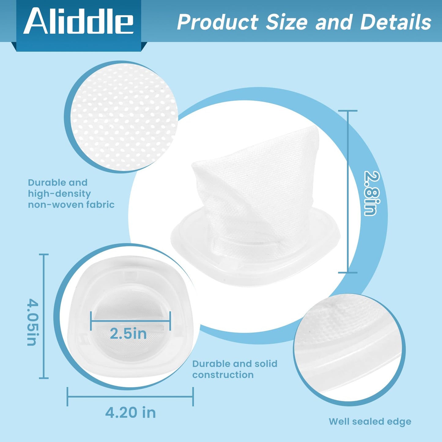 10 Pack HNVCF10 Replacement Filters Fit for Black and Decker Dustbuster Hand Vacuums HNVC215B10, HNV215B12, HNVC215BW52, HNVC115B22, HNVC115J06, HNVC115J22, HNVC115JB06, HNVC220BCZ01, HNVC220BCP07