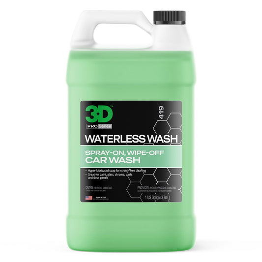 3D Waterless Car Wash - Easy Spray Waterless Detailing Spray - No Soap or Water Needed - Great on Cars, RVs, Motorcycles & Boats 1 Gallon