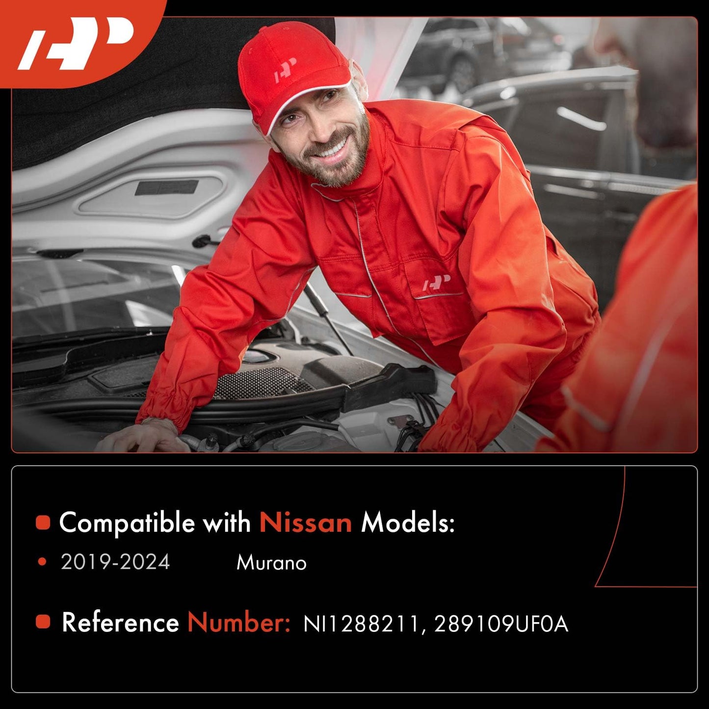 A-Premium Windshield Washer Reservoir Tank Assembly Compatible with Nissan Murano 2019 2020 2021 2022 2023 2024 - with Cap & Washer Pump & Fluid Level Sensor