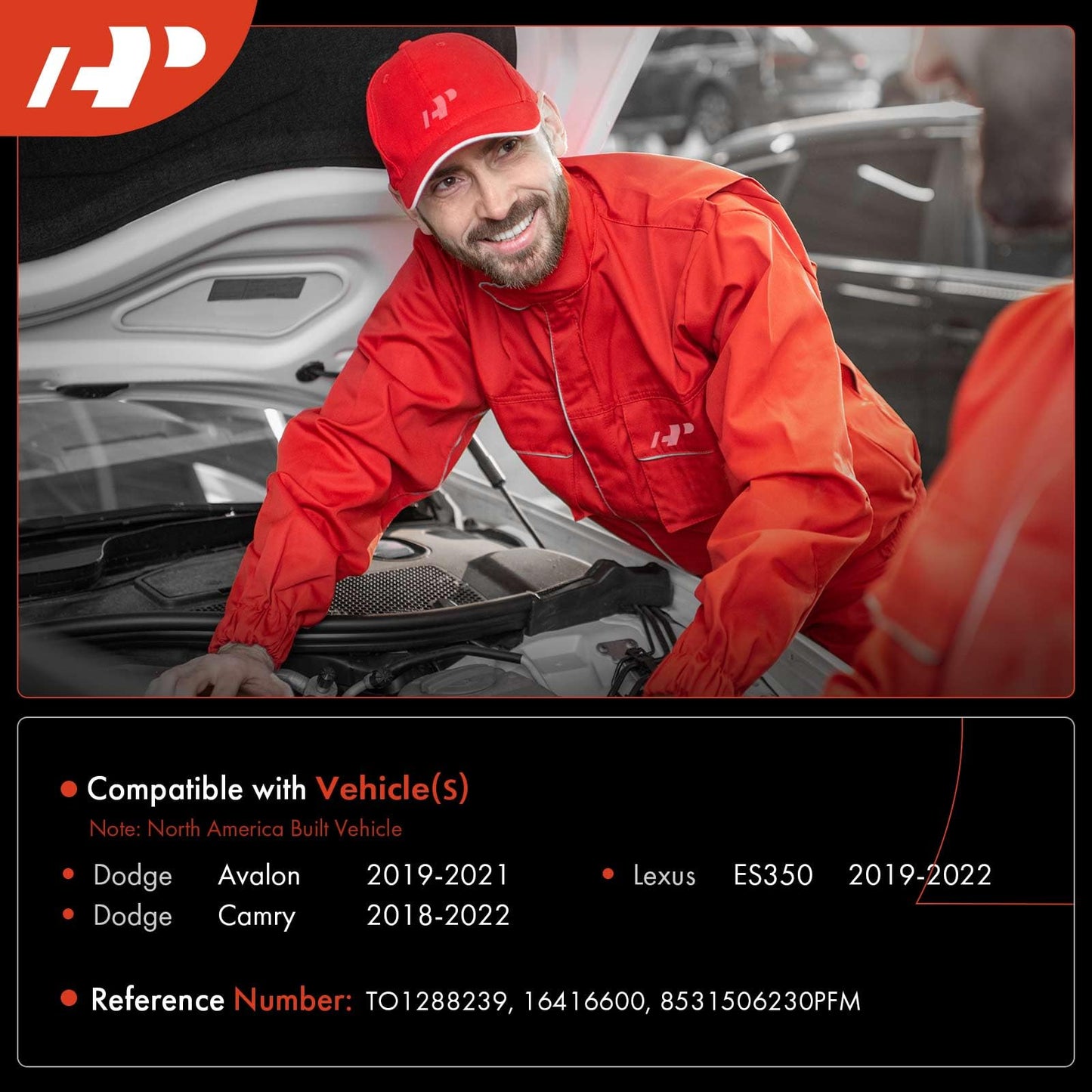 A-Premium Windshield Washer Reservoir Compatible with Select Toyota & Lexus Models - Camry 2018-2022, Avalon 2019-2021, ES350 2019-2022, with (Washer Pump/Filler Neck/Cap/Hose/Fluid Level Sensor)