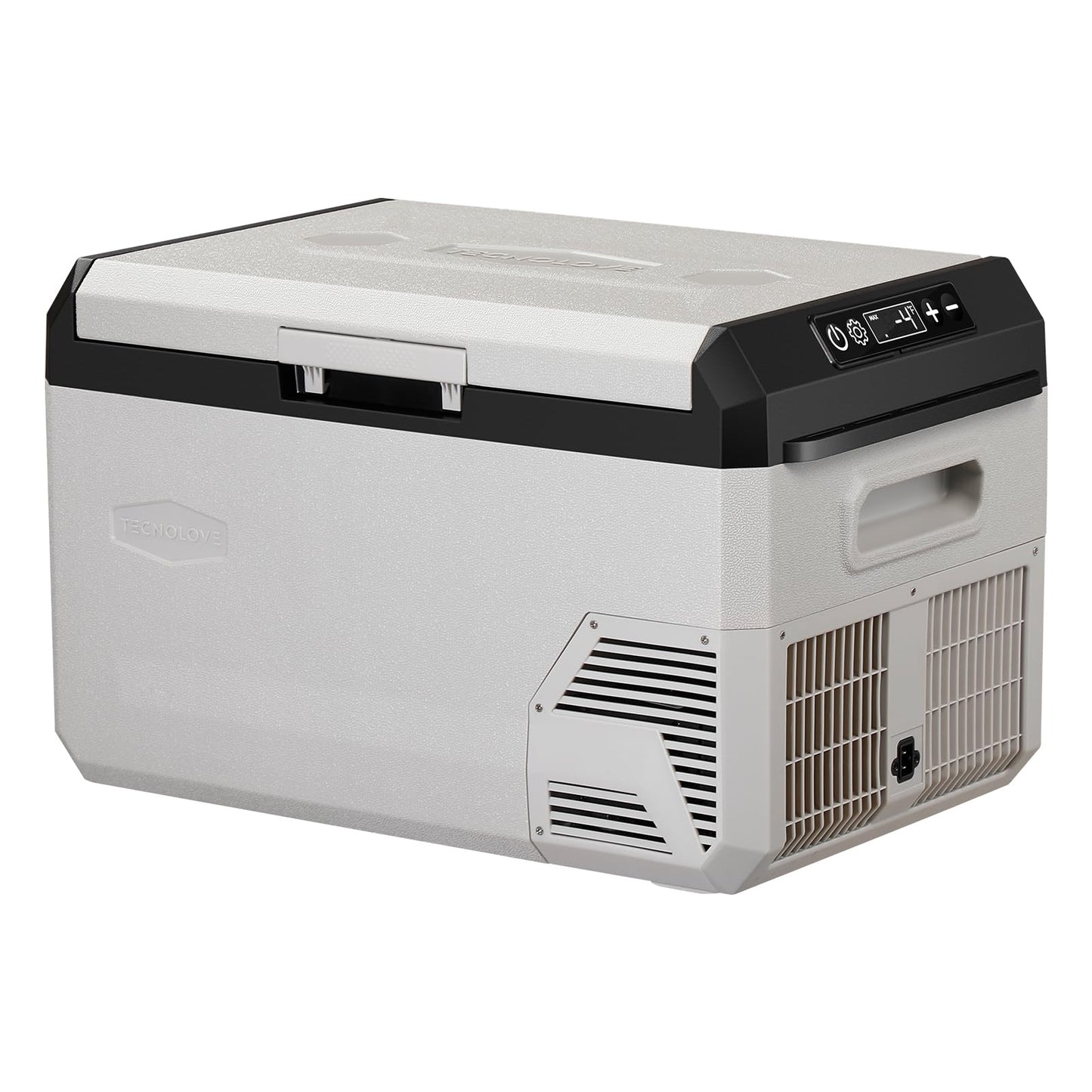 12V Car Refrigerator, 32QT Portable Freezer Compressor Cooler with Reversible Door, 100–240V AC / 12V / 24V DC Powered, for Truck Van RV Camper SUV Travel Camping Road Trips Tailgating,-4℉-50℉