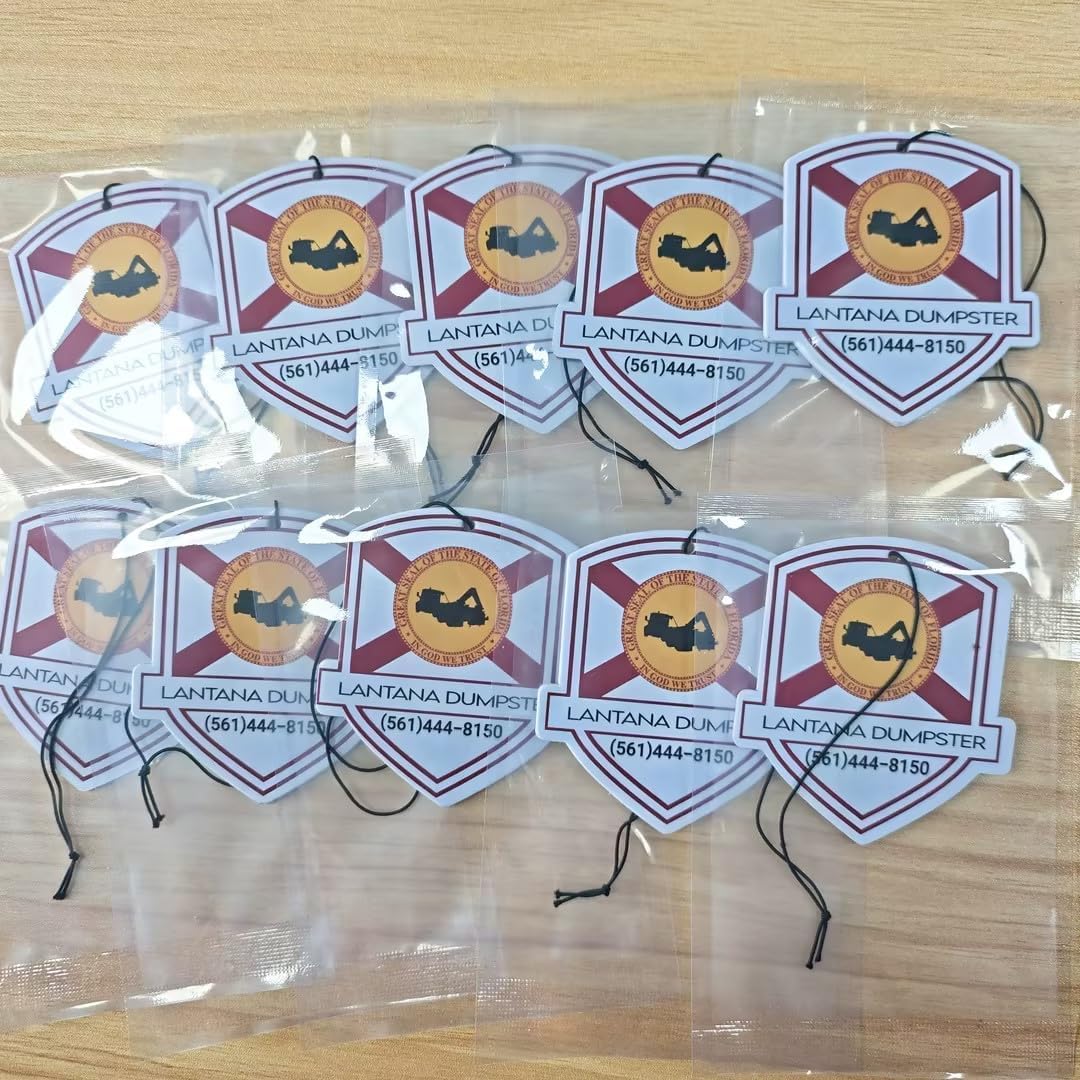 100PCS Wholesale Custom Car Air Fresheners in Bulk for Promotional Gifts Custom Logo Air Fresheners with Photo/Text Bulk, Ideal for Business Advertising & Event Giveaways (100PCS)